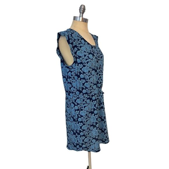 CABI 5265 Java Mini Dress in Blue Floral Print size Medium - Picture 3 of 6